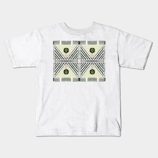 Fijian Tapa Cloth 40 by Hypersphere Kids T-Shirt